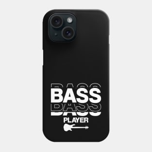 Bass Player gift Modern Minimalistic Typography Phone Case