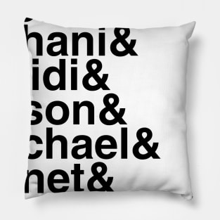 The Good Place Helvetica List Pillow