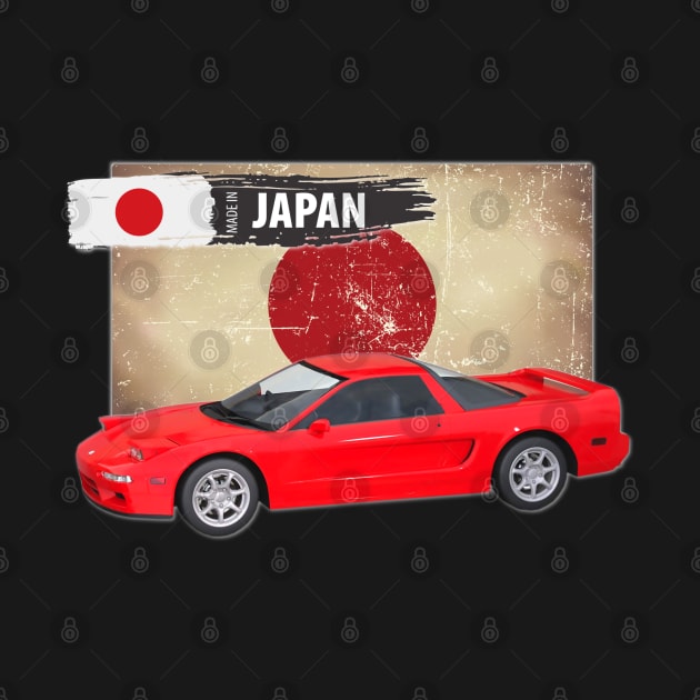 1994 Red Acura NSX 01 by Stickers Cars