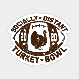 Socially Distant Turkey Bowl Magnet