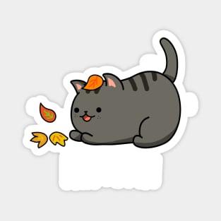 Pawtumn Cute Cat Autum Pun Magnet