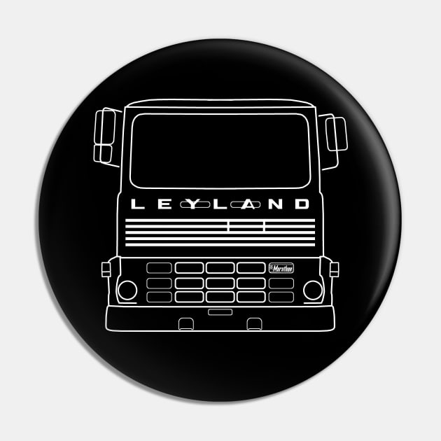 Leyland Marathon classic truck outline graphic (white) Pin by soitwouldseem