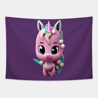 Pink Unicorn Tapestry