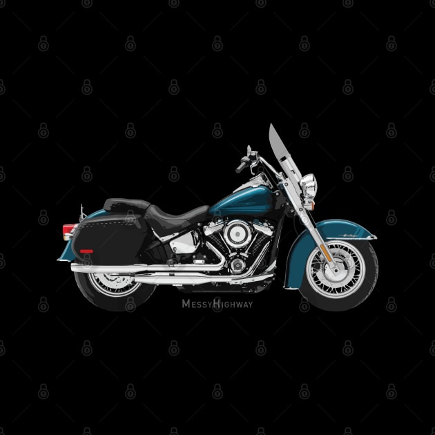 Harley Heritage Classic 107 20 teal, s by MessyHighway