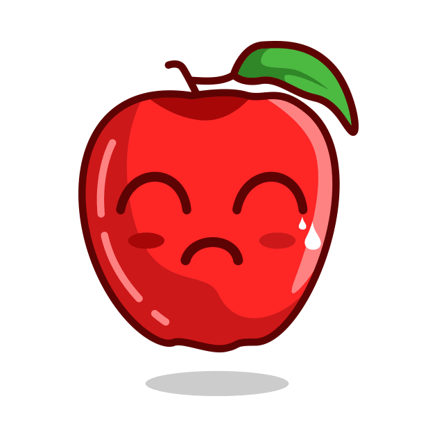 sad emoji apple by Rizkydwi