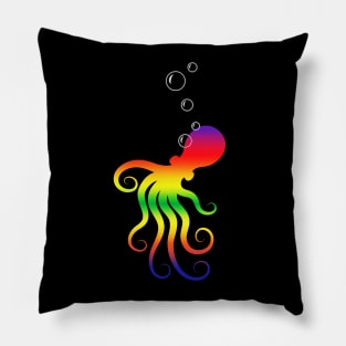 Rainbow Octopus Pillow