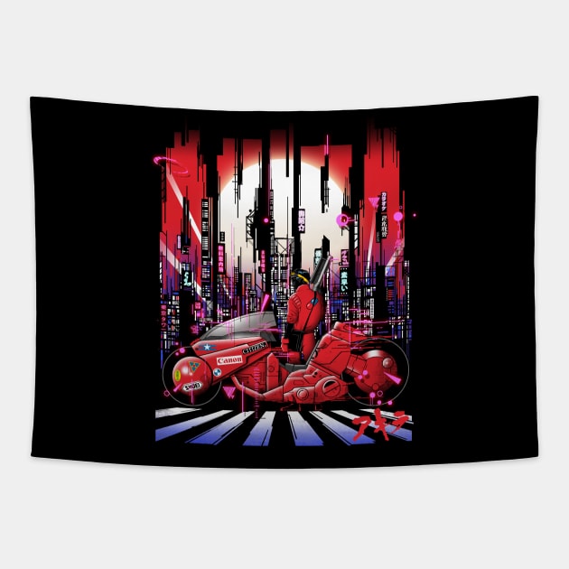 Neon Akira Tapestry by silentOp