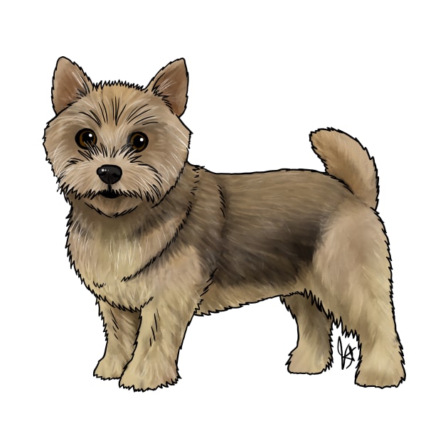 Dog - Norwich Terrier - Grizzle by Jen's Dogs Custom Gifts and Designs