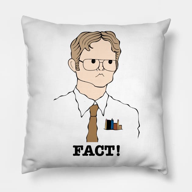 THE OFFICE SITCOM TV CHARACTER FAN ART Pillow by cartoonistguy