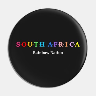 South Africa, Rainbow Nation Pin