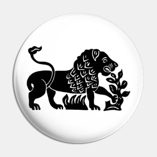 Heart of a Lion Pin