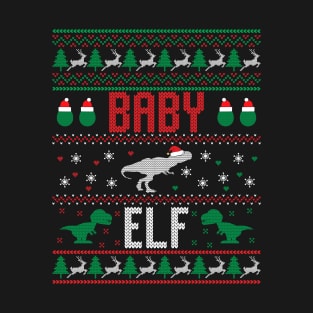 Baby Elf. Ugly Christmas Sweater T-Shirt