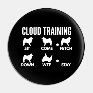 American Eskimo Dog Training Cloud Spitz Tricks Pin