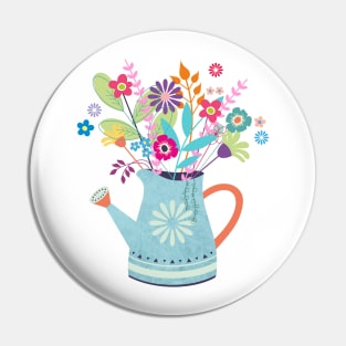 Flower watering can Pin