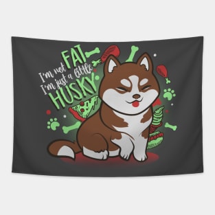 I'm just a little husky! Brown Ver. Tapestry