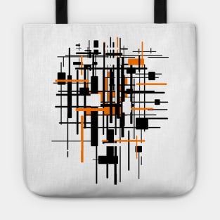 Minimal construction techno head Tote