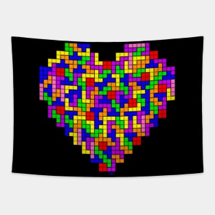 Tetris Heart Tapestry