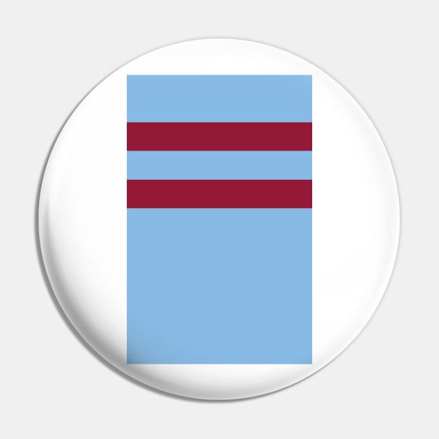 West Ham 1966 Claret Maroon Bars Away Pin by Culture-Factory