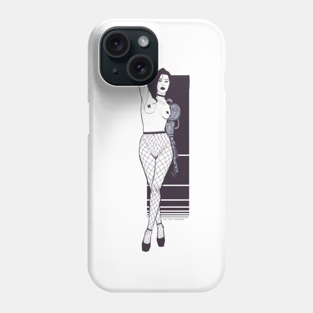 Cyborg Pin up Phone Case by ThePipeDreamer