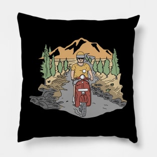 Vintage Scooter Pillow