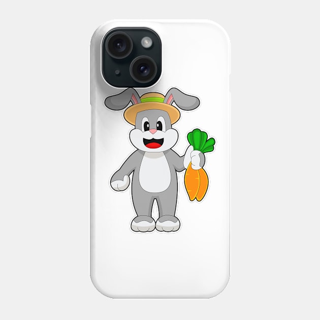 Rabbit Farmer Carrot Vegetables Phone Case by Markus Schnabel