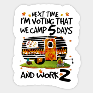Free Camping Stickers Teepublic