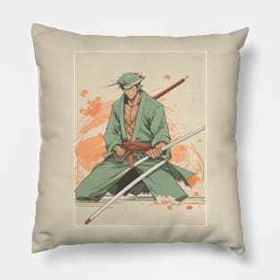 Roronoa zoro kawaii Pillow