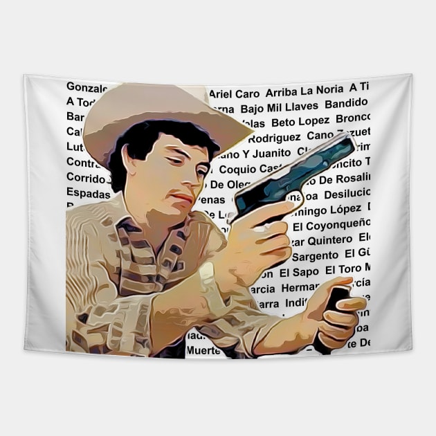 Chalino Sánchez Tapestry by BrickG