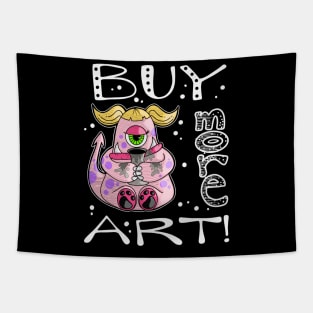 Buy More Art Monster with Clay Vase Tapestry