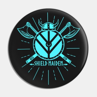 Lagartha Viking Shield Maiden Woman Warrior Pin