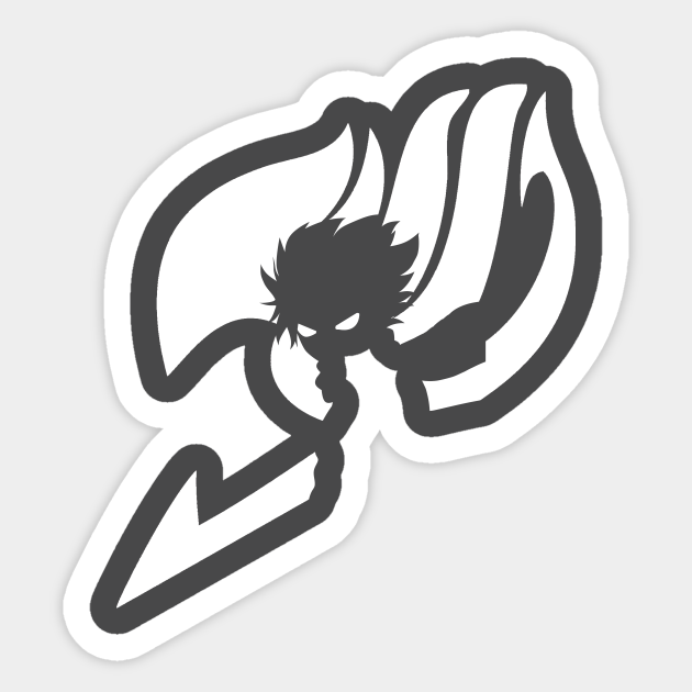 fairy tail anime sticker teepublic