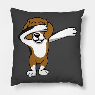 Cute Dabbing Beagle Dab Dance Pillow