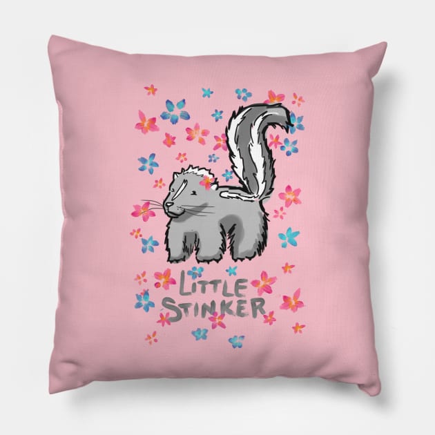 Little Stinker Pillow by Hail Sky