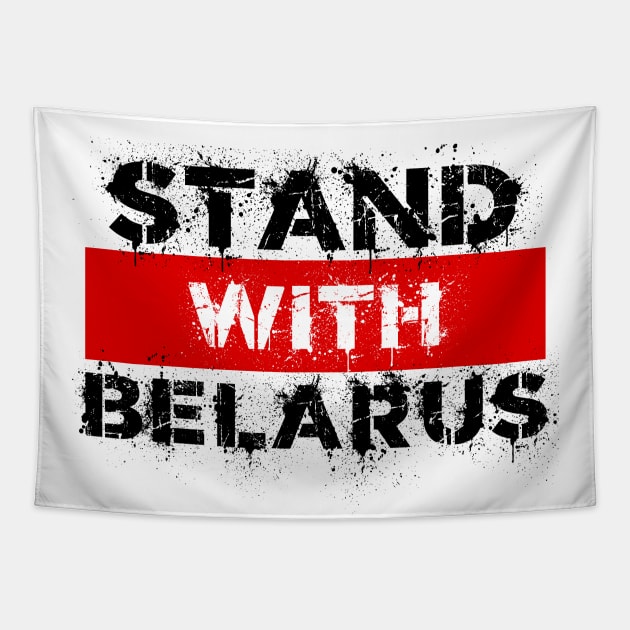 STAND WITH BELARUS PROTESTS Tapestry by ProgressiveMOB