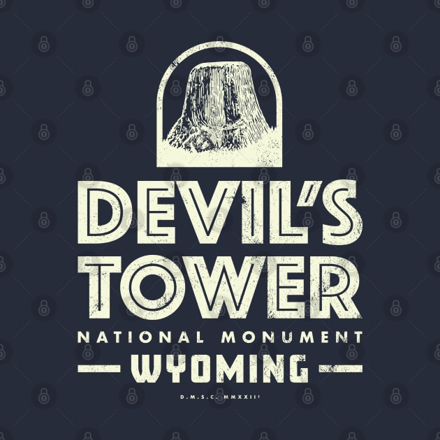 Vintage Devil's Tower National Monument by DMSC