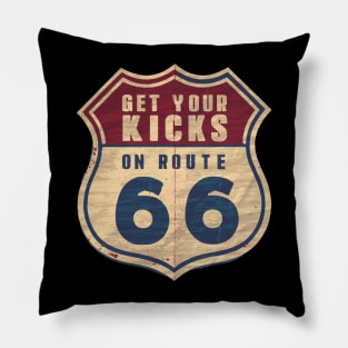 Get your Kicks on Route 66 Pillow