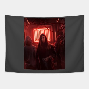 Neon Blood Tapestry