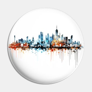 City Skylines Urbain World Fun Life Abstract Pin