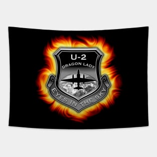 U2 Dragon Lady spy plane fire shield Tapestry