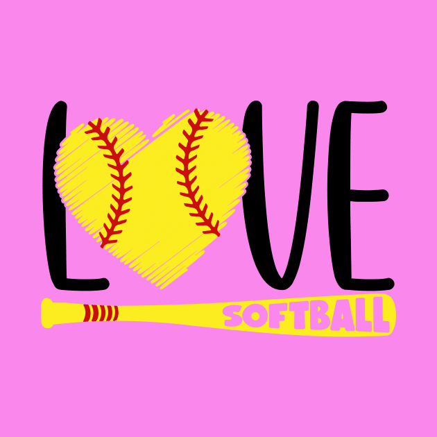 Love Softball by Proud Parent