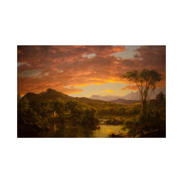 A Country Home by Frederic Edwin Church by Classic Art Stall