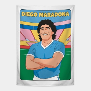 Diego Maradona Pop Art Original Illustration Tapestry