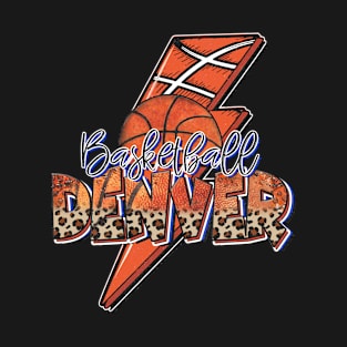 Classic Teams Name Proud Denver Retro Beautiful Basketball T-Shirt