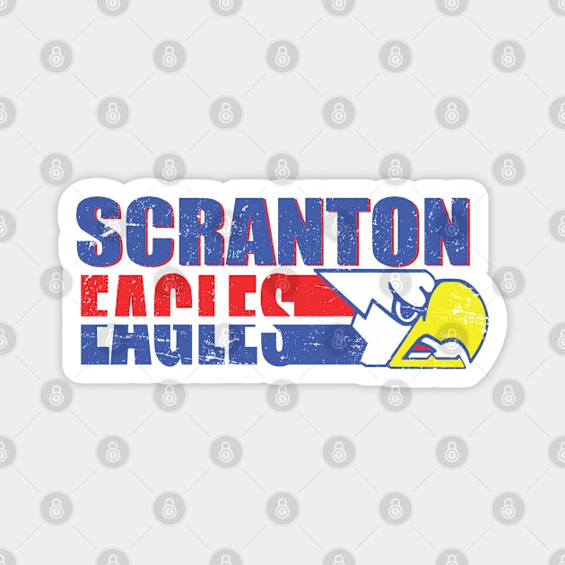 Distressed Scranton Eagles Magnet by Tee Arcade