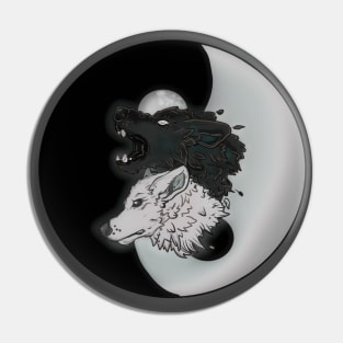 Wolf within art t-shirt Pin