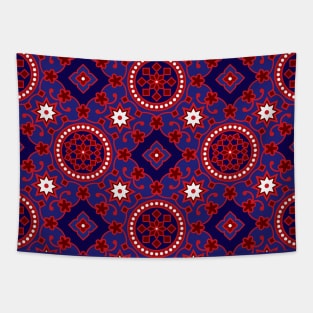 Ajrak Pattern Tapestry