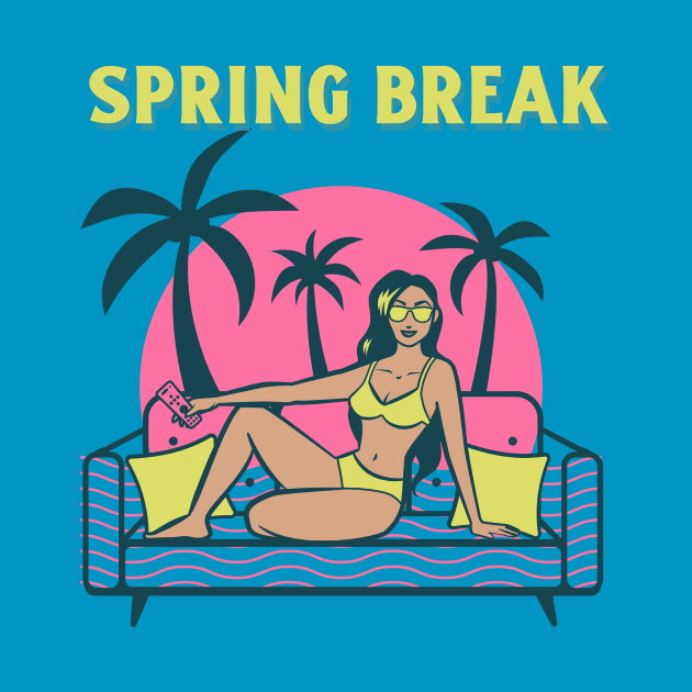 Spring Break pool party Vacation Summer Beach Vibes by Tip Top Tee's