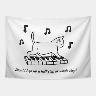 Music Theory Cat Tapestry