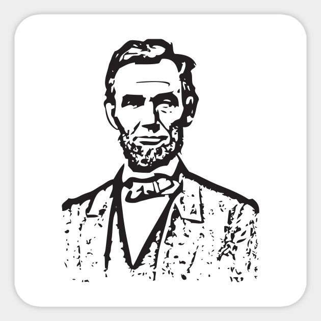 Abraham Lincoln Abstract Art Abraham Lincoln Sticker