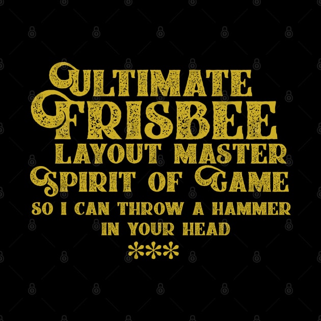 Ultimate Frisbee Lettering by CTShirts